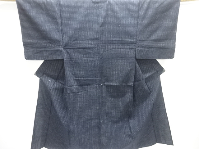 JAPANESE KIMONO / ANTIQUE MENS HITOE KIMONO / COTTON / KURUME KASURI